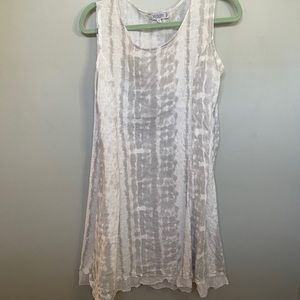 Allegra Masetti Linen Ruffle Edge Dress